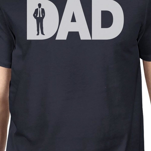 Dad Business Mens Navy Round Neck T-Shirt Funny - Image 2
