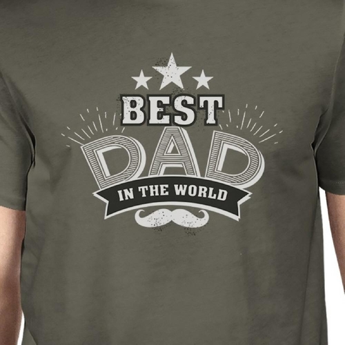 Best Dad In The World Mens Vintage Style Shirt - Image 2