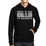 Promoted To Grandpa Hoodie Baby Announcement Gift