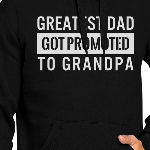 Promoted To Grandpa Hoodie Baby Announcement Gift - Image 2